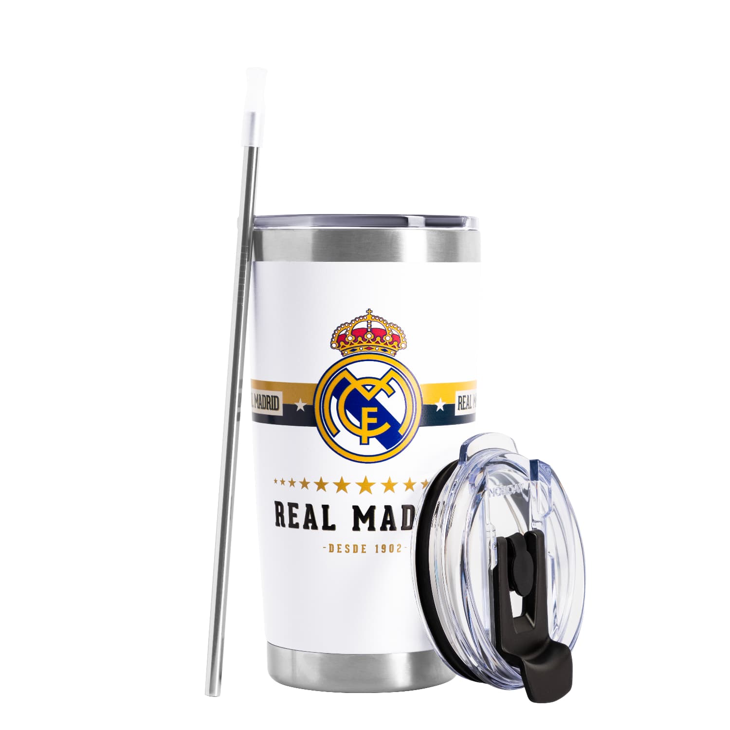 TUMBLER 20 OZ REAL MADRID GOLD