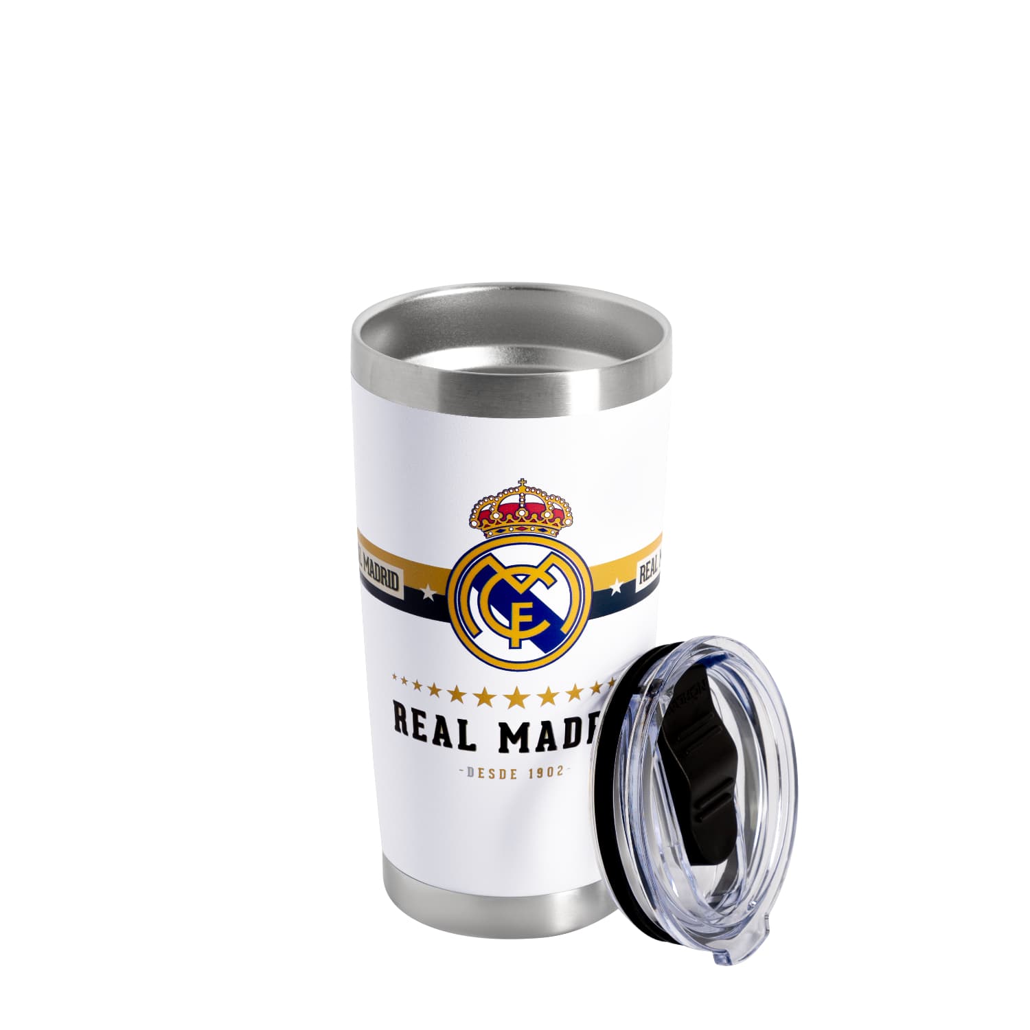 TUMBLER 20 OZ REAL MADRID GOLD