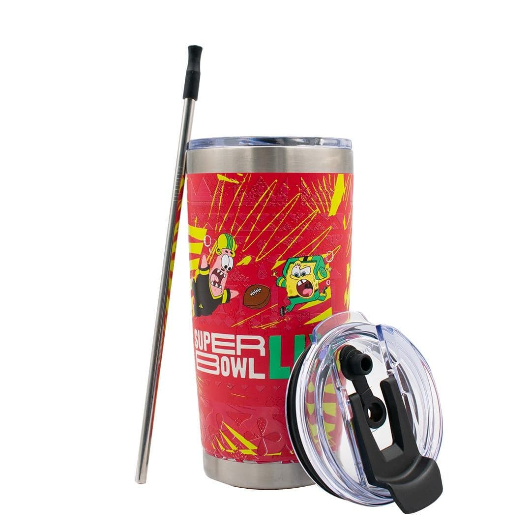 NFL SpongeBob TUMBLER 20 OZ RED