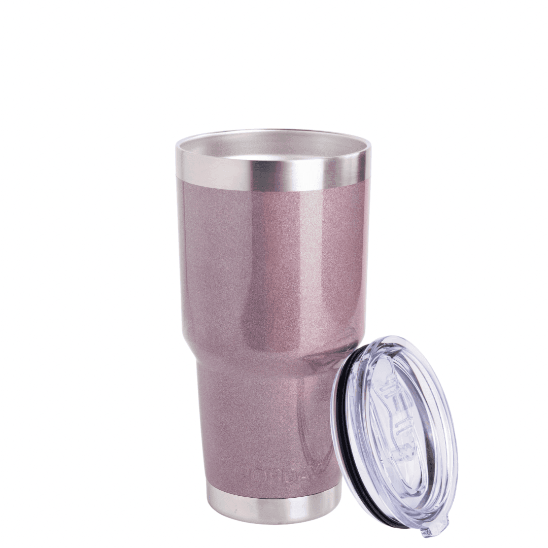 Tumbler 30 oz MERLOT GLITTER