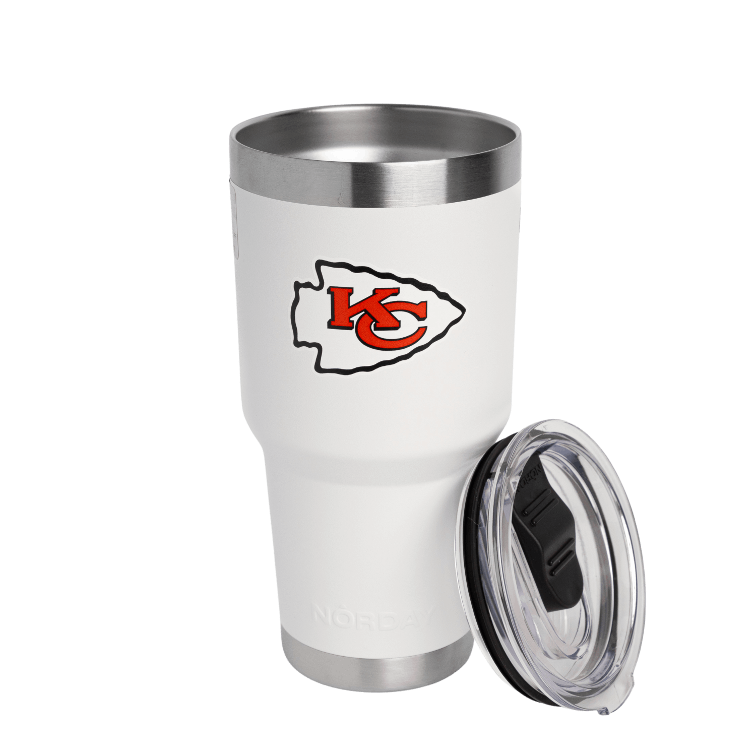 TUMBLER 30OZ WHITE NFL KANSAS CITY CHIEFS