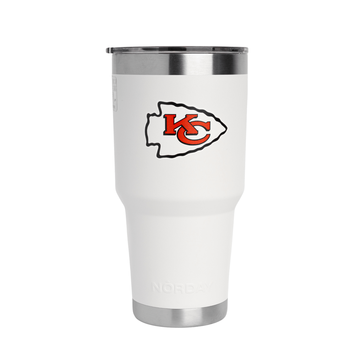 TUMBLER 30OZ WHITE NFL KANSAS CITY CHIEFS