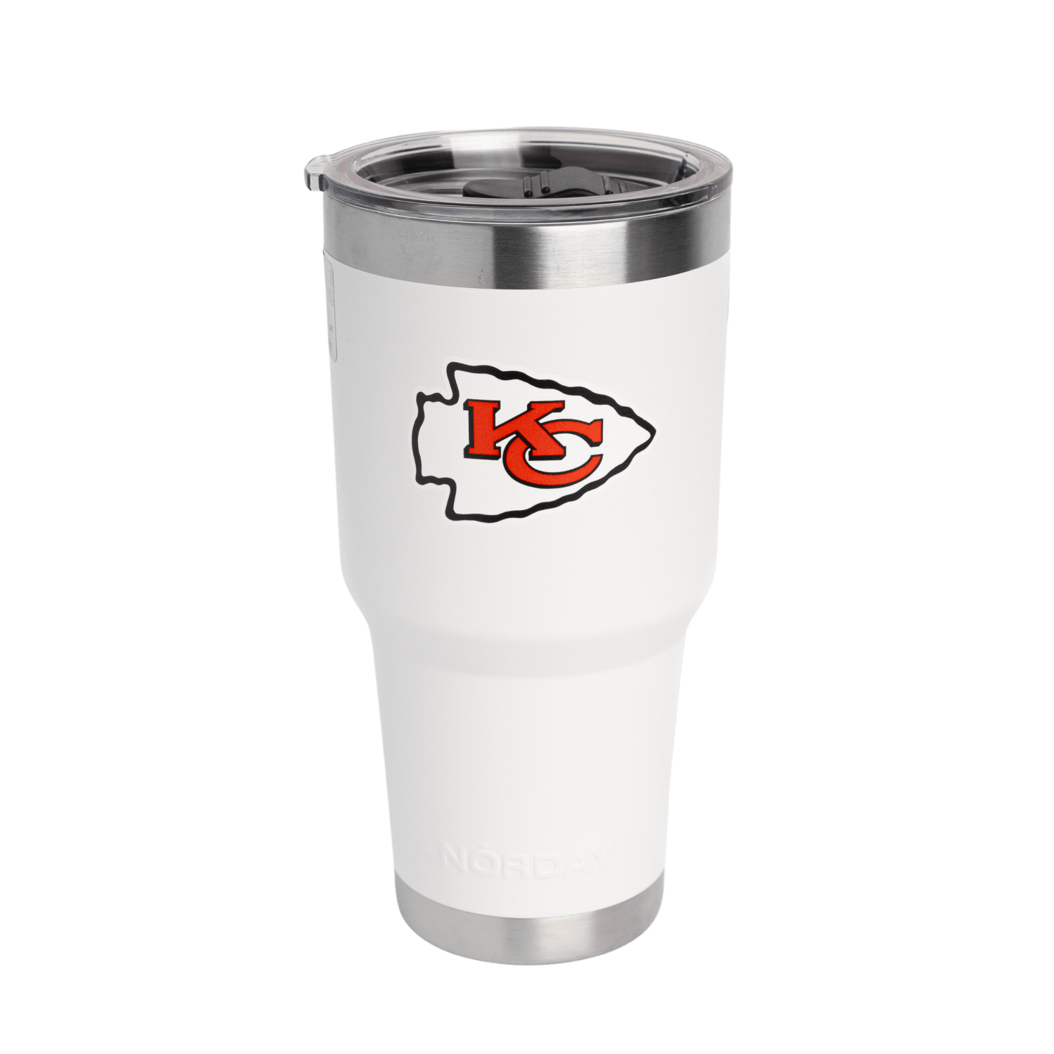 TUMBLER 30OZ WHITE NFL KANSAS CITY CHIEFS